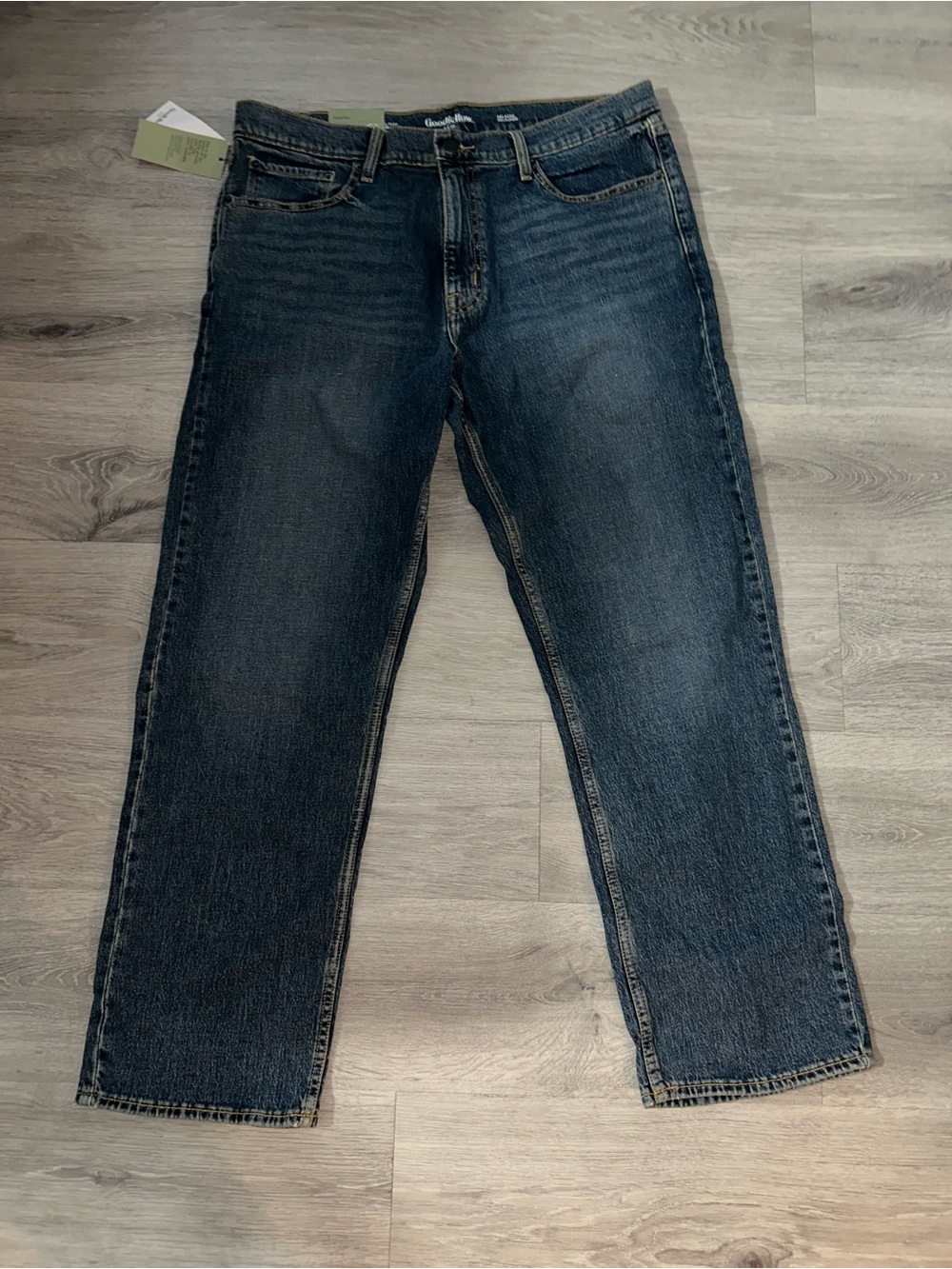 Men's Dark Blue Relaxed Fit Jeans